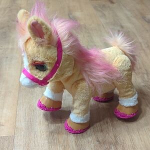 Fur Real Plush Pony Toy with Pink Accents
